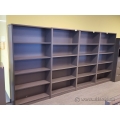 Grey 72" 5 Shelf Book Case with Adjustable Shelves